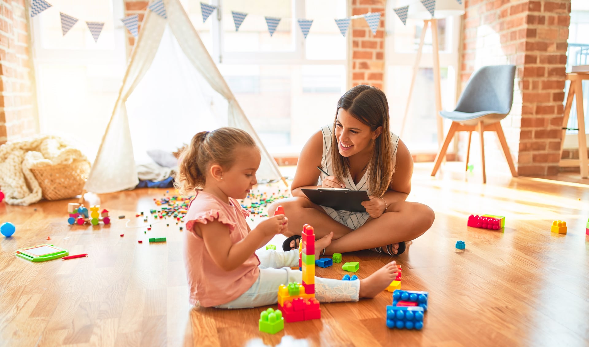Calm, supportive therapy session for a child at Young Sprouts Therapy in Thornhill