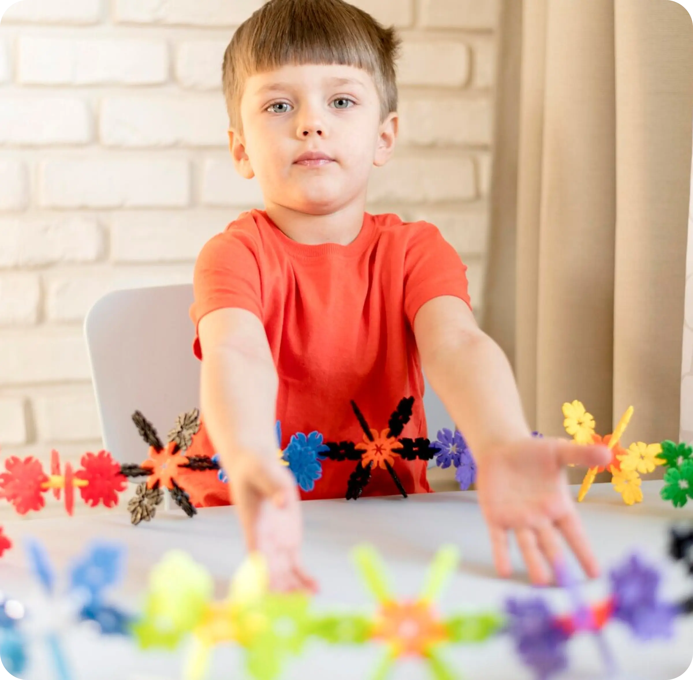 Child participating in play-based autism therapy at Young Sprouts Therapy in Thornhill