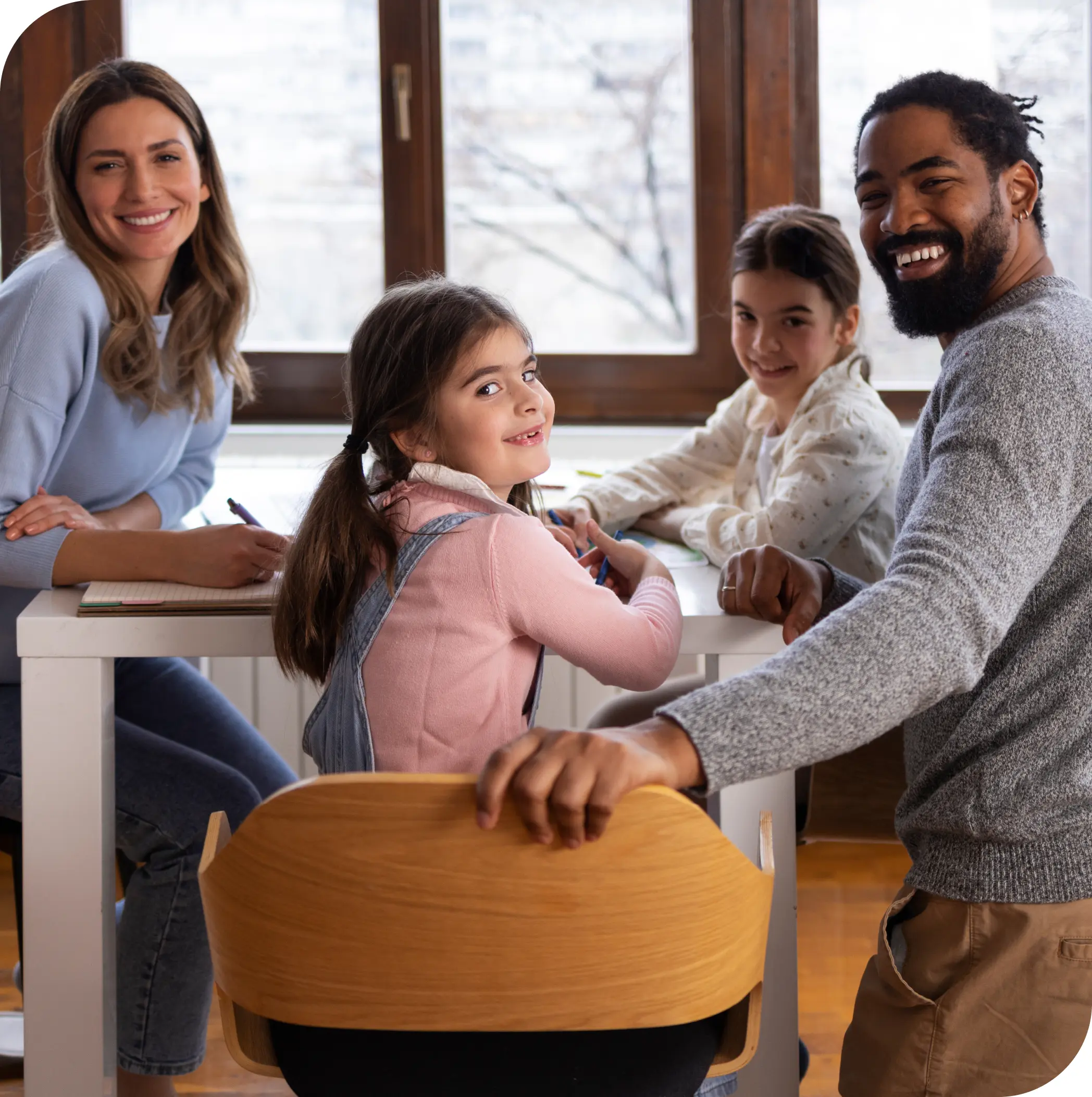 family smiling after long term growth from child therapy in Thornhill, Vaughan