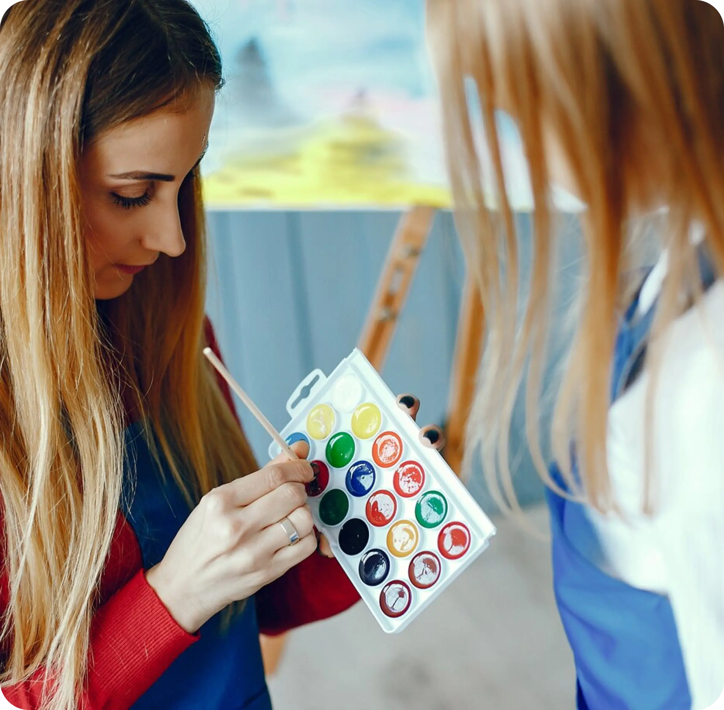Child and therapist using art therapy for mindfulness and emotional resilience in Thornhill, Vaughan.