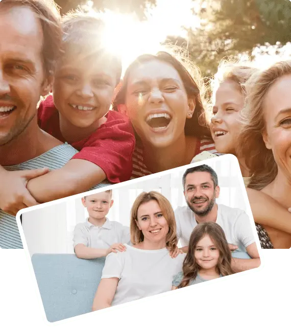 Happy family smiling after counselling at Young Sprouts Therapy in Thornhill, Vaughan, showcasing positive therapy outcomes for kids and teens.